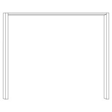 Passe-partout Frame without Lighting for Wardrobe Width 150cm Width per side profile: 5 cm
W 150cm Passe-partout Frame without Lighting for Wardrobe Width 150cm Width per side profile: 5 cm
W 150cm