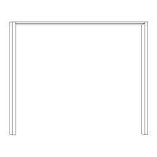 Passe-partout Frame without Lighting for Wardrobe Width 283cm in carcase colour with dual depth
W 2 Passe-partout Frame without Lighting for Wardrobe Width 283cm in carcase colour with dual depth
W 2