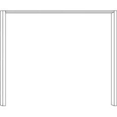 Passe-Partout Frame without Lighting for Width 200cm

W 210cm x H 221cm x D 23cm