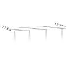 Cornice with Power-LED lighting  (Set of 4)

W 200cm x H 3.2cm x D 12.5cm