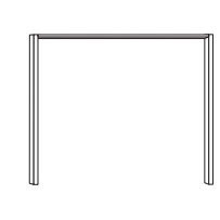 Passe-partout frames without lights width 50 cm                                           W 56.4cm x