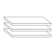 3 Adjustable Shelves W 47.5 cm x H 2.2cm x D 51.5cm 3 Adjustable Shelves W 47.5 cm x H 2.2cm x D 51.5cm