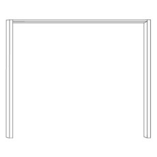 Passe-partout Frame without Lighting for Wardrobe Width 250cm, Width per side profile: 5 cm
W 260cm Passe-partout Frame without Lighting for Wardrobe Width 250cm, Width per side profile: 5 cm
W 260cm