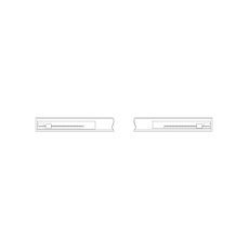 Self closing mechanism with buffering for exterior doors(Pair)

W 24cm x H 2cm x D 11cm