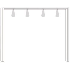 236 cm Height Glass overlay for side panels for sliding-door wardrobes 2 doors White Glass