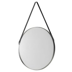 JULIAN BOWEN OPERA ROUND PEWTER MIRROR