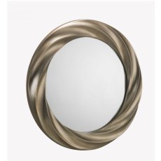 JULIAN BOWEN ANDANTE ROUND SILVER WALL MIRROR