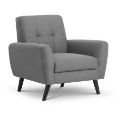 JULIAN BOWEN MONZA COMPACT RETRO GREY CHAIR