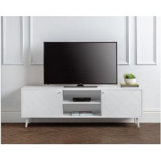 JULIAN BOWEN MORITZ TV UNIT - OAK & WHITE