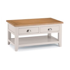 JULIAN BOWEN RICHMOND COFFEE TABLE WITH 2 DRAWERS