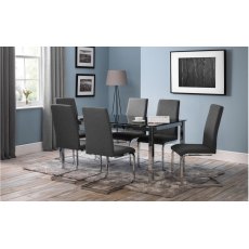 JULIAN BOWEN ROMA CANTILEVER DINING CHAIR SLATE GREY