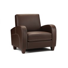 Julian Bowen Vivo Chair in Chestnut Faux Leather