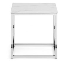 SCALA WHITE MARBLE TOP COFFEE TABLE