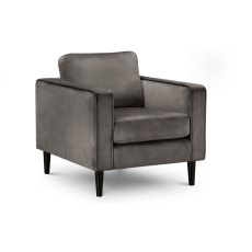 Julian Bowen Hayward Velvet Armchair