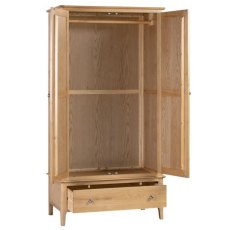 JULIAN BOWEN COTSWOLD 2 DOOR 1 DRAWER WARDROBE