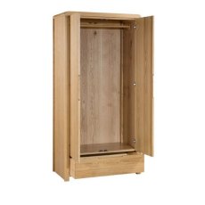 JULIAN BOWEN CURVE 2 DOOR 1 DRAWER WARDROBE