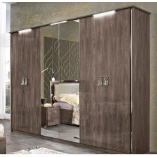 MCS Dover Brown 6 Door Wardrobe MCS Dover Brown 6 Door Wardrobe
