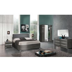 MCS Oxford Grey High Gloss Bedroom Set