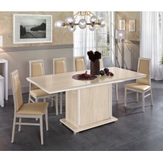 MCS Dover Cream  Extendable Dining Table. MCS Dover Cream  Extendable Dining Table.