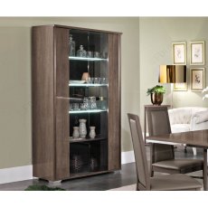 MCS Dover Brown 2 Door Vitrine MCS Dover Brown 2 Door Vitrine