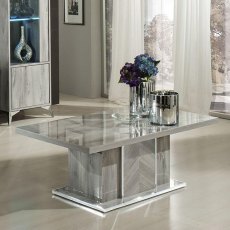 H2O Design Alexa Light Grey Glossy Coffee Table