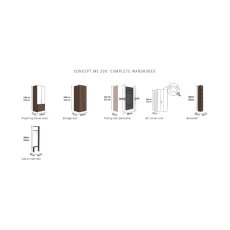 Nolte Mobel - Concept me 200 7515080 - Complete Hinged Door Wardrobe with 3 Doors