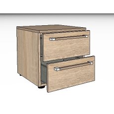 Nolte Mobel - Alegro Basic 4125300 PG1 - 50cm 2 Drawer Bedside