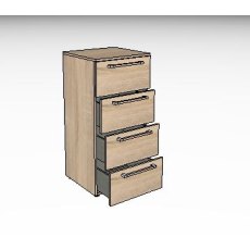 Nolte Mobel - Alegro Basic 4325500 PG1 - 50cm 4 Drawer Chest