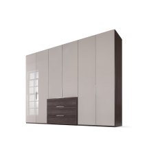 Nolte Mobel - Concept me 200 7530085 - Complete Hinged Door Wardrobe with 6 Doors and 3 Drawers