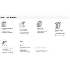 HORIZONT 100 - 7808410 Hinged Door planning wardrobe with 2 door