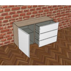 Nolte Mobel - Alegro Style 3 Drawer Combi Unit