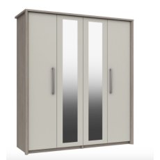 Premium British Collection Aruba 4 Door Robe with 2 Mirrors Premium British Collection Aruba 4 Door Robe with 2 Mirrors
