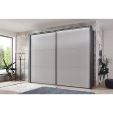 Wiemann Korfu 200 cm 2 Door Sliding Wardrobe In Pebble Grey Finish Wiemann Korfu 200 cm 2 Door Sliding Wardrobe In Pebble Grey Finish