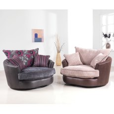 Cuddler Swivel Fabric Chair Cuddler Swivel Fabric Chair