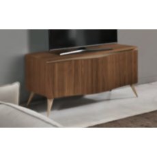 Saltarelli Emozioni Walnut Small TV Support Base With Wooden Top