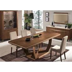 Saltarelli Emozioni Walnut Extending Rectangular Table