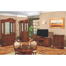 Saltarelli Versailles Walnut 4 Door Sideboard