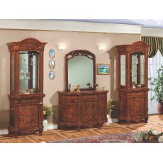 Saltarelli Versailles Walnut 3 Door Sideboard with Drawers