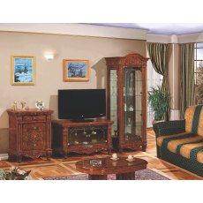 Saltarelli Versailles Walnut Plasma TV Cabinet Small