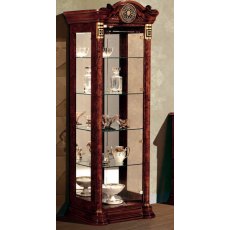 Saltarelli Atena Walnut Curio 1 Door Saltarelli Atena Walnut Curio 1 Door