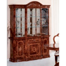 Saltarelli Amalfi Walnut Vetrina 3 Doors Glass Cupboard Saltarelli Amalfi Walnut Vetrina 3 Doors Glass Cupboard