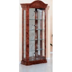 Saltarelli Amalfi Walnut Curio 1 door Cupboard Saltarelli Amalfi Walnut Curio 1 door Cupboard