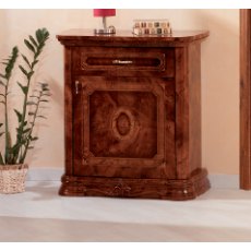 Saltarelli Amalfi  Walnut 1 Door Sideboard with 1 Drawer Saltarelli Amalfi  Walnut 1 Door Sideboard with 1 Drawer