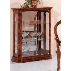 Saltarelli Amalfi Walnut 2 Door Curio Cupboard Saltarelli Amalfi Walnut 2 Door Curio Cupboard