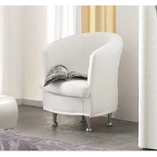 Saltarelli Diadema Armchair with Faux Fur Upholstery