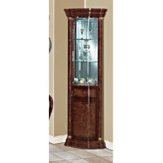 Saltarelli Florence Walnut Corner Cabinet