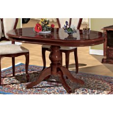 Saltarelli Florence Walnut Fix Oval Dining Table