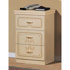 Saltarelli Florence Ivory 3 Drawer Night Stand Saltarelli Florence Ivory 3 Drawer Night Stand