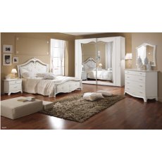 Saltarelli Giulia White 2 Door Mirrored Sliding Wardrobe 