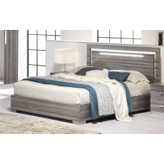 San Martino Beverly High Gloss Bed Frame With LED Light